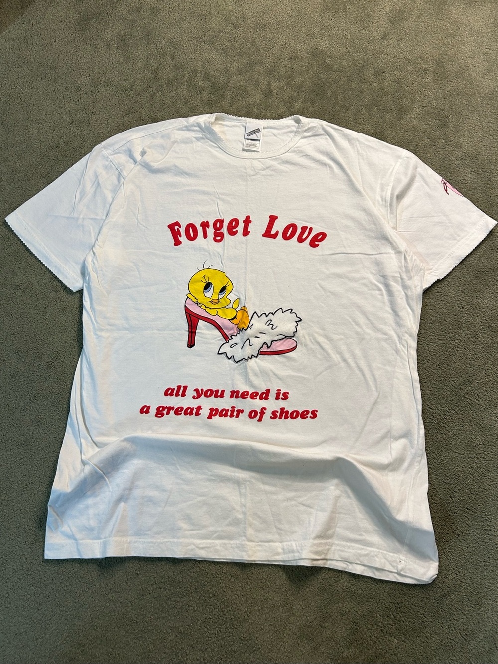 Vintage 90s Women’s Looney Tunes Tweety Bird T Shirt XXL 2XL Humor Cute
